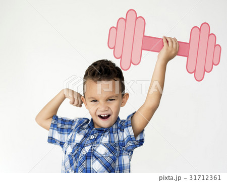 Boy Sport Healthcare Dumbbell Exercise 31712361