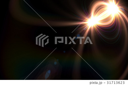 Lens flare light over black background Lens flare light over black background 31713623