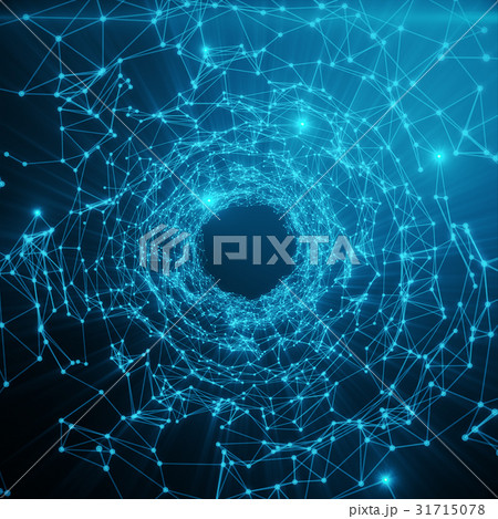 Abstract futuristic Speed Tunnel Warp. Abstract 31715078