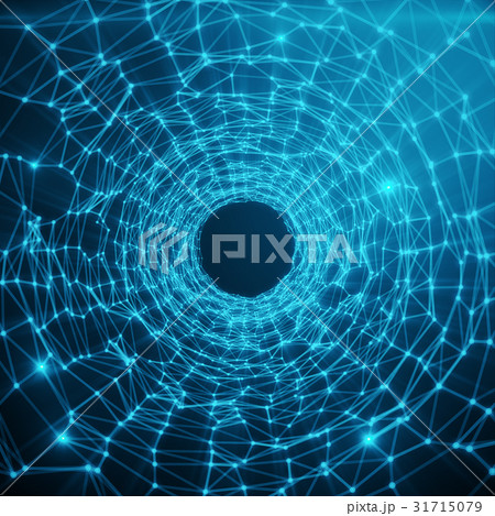 Abstract futuristic Speed Tunnel Warp. Abstract 31715079