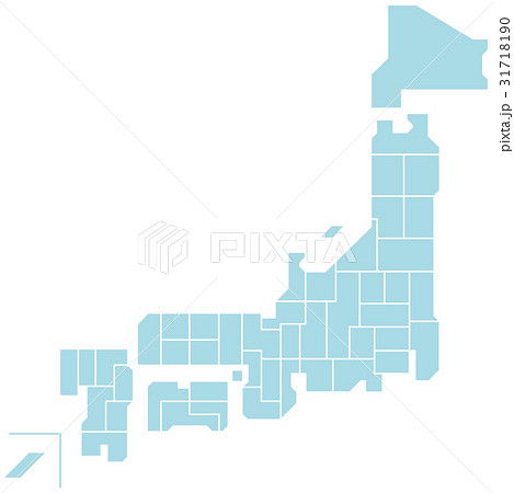 日本地図 ベクター素材のイラスト素材