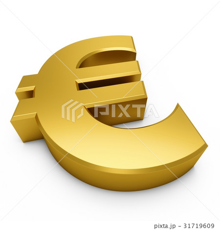 3D Rendering golden Euro Sign isolated on white 3D Rendering golden Euro Sign isolated on white 31719609