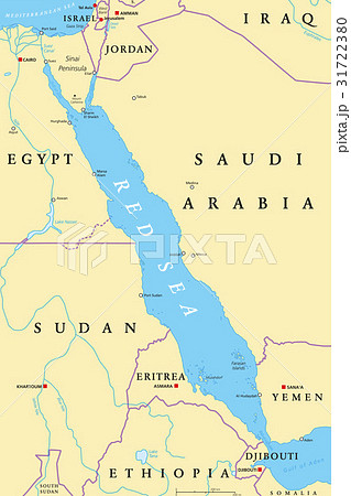 Red Sea region political map Red Sea region political map 31722380