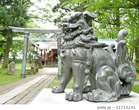 日吉八幡神社狛犬(阿形) 31723241