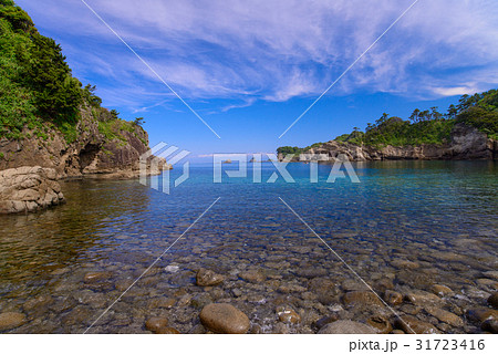 静岡県 西伊豆 浮島海岸 ふとうかいがん の写真素材