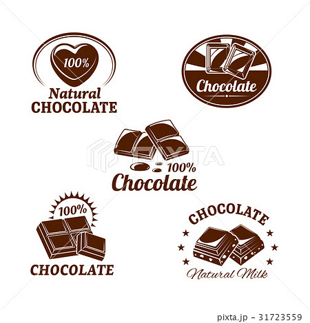 Vector icons set for chocolate desserts Vector icons set for chocolate desserts 31723559