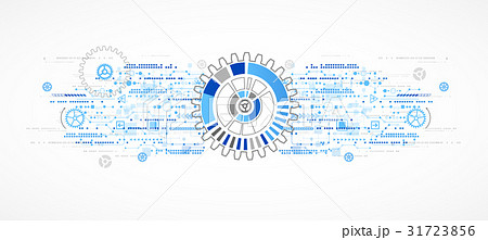 Abstract dotted technological background  31723856