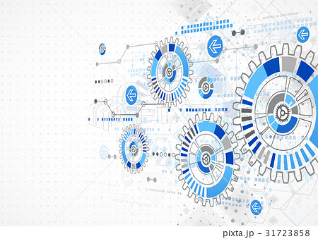 Abstract dotted technological background Abstract dotted technological background 31723858