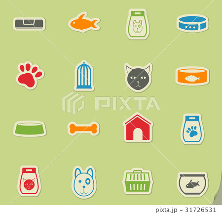 goods for pets icon set 31726531