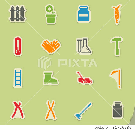 Garden tools simply icons Garden tools simply icons 31726536