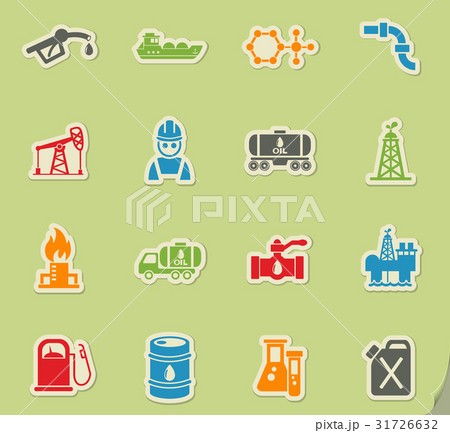 extraction of oil icon set extraction of oil icon set 31726632