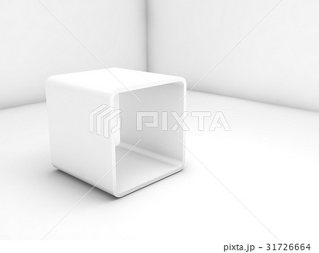 Empty white exhibition stand in blank showroom Empty white exhibition stand in blank showroom 31726664