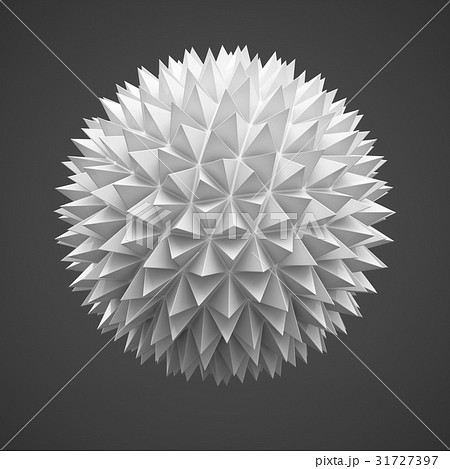 3d Rendering abstract sphere on dark grey 31727397