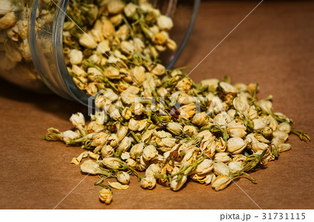 Herbal tea in the glass jar 31731115