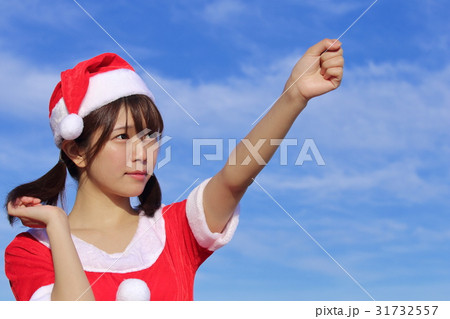 応援するサンタ 応援するサンタ 31732557