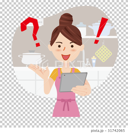 Young housewife kitchen 31742065