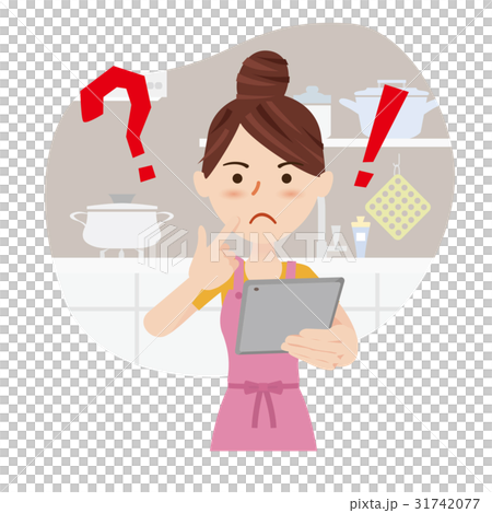 Young housewife kitchen 31742077