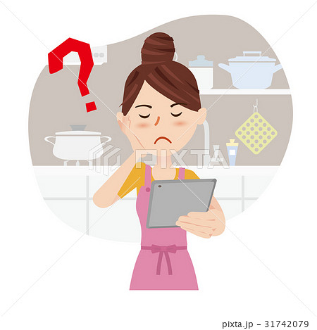 若い主婦　キッチン 31742079