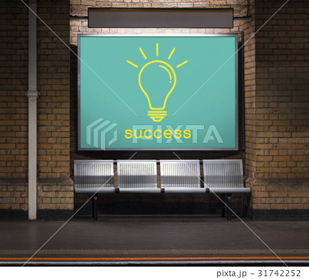 Success word light bulb icon graphic 31742252