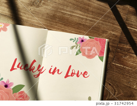 Love Fondness Flower Boarder Card Concept 31742954