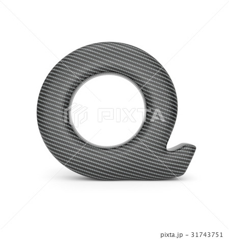 Alphabet made of Carbon fiber, letter Q. 31743751