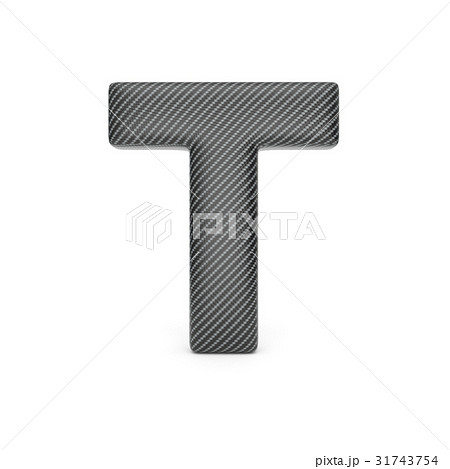 Alphabet made of Carbon fiber, letter T. Alphabet made of Carbon fiber, letter T. 31743754