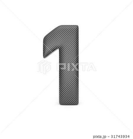 Number 1, Alphabet made of Carbon fiber. Number 1, Alphabet made of Carbon fiber. 31743934
