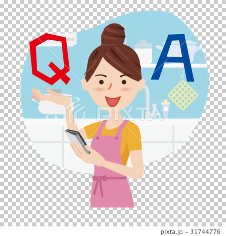 年輕的主婦廚房電話 31744776