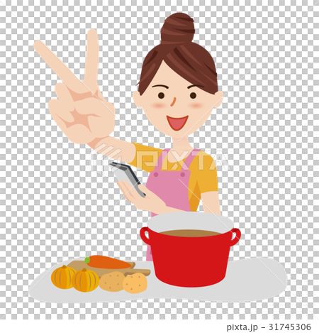 Young lady kitchen Young lady kitchen 31745306