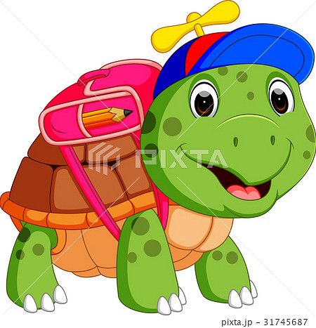 Cute turtle go to school Cute turtle go to school 31745687