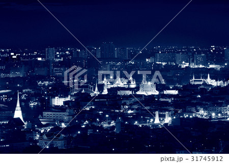 Temple of the Emerald Buddha at night, Bangkok, 31745912