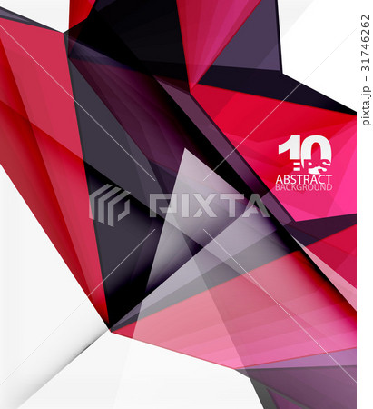 Low poly geometric 3d shape background 31746262