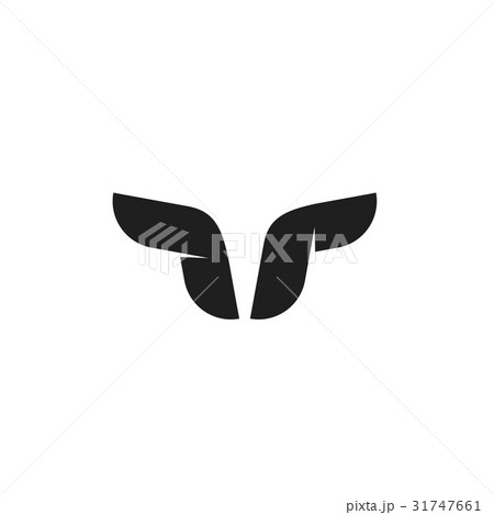 Bull logo vector symbol, buffalo horns, geometric 31747661