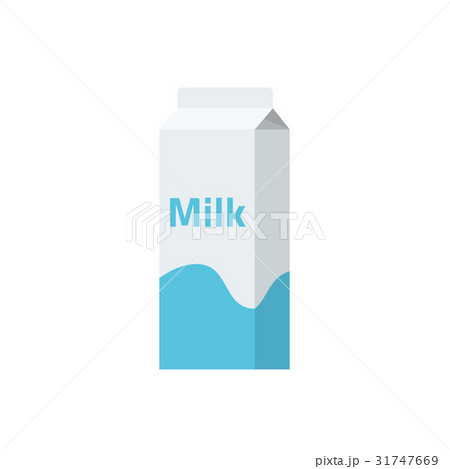 Milk carton box vector illustration, dairy paper 31747669