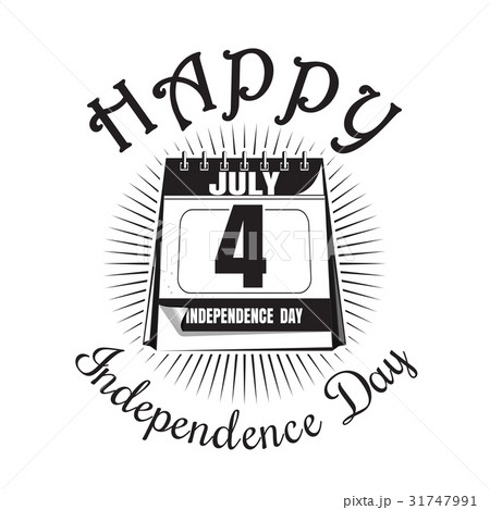 Calendar with date - 4th of July. Independence Day 31747991