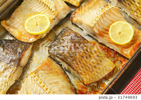 Oven baked carp fillets Oven baked carp fillets 31749693