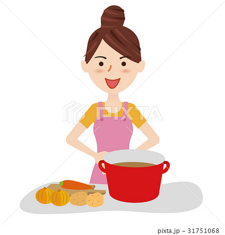 若い主婦　キッチン 31751068