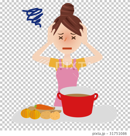 Young housewife kitchen Young housewife kitchen 31751086