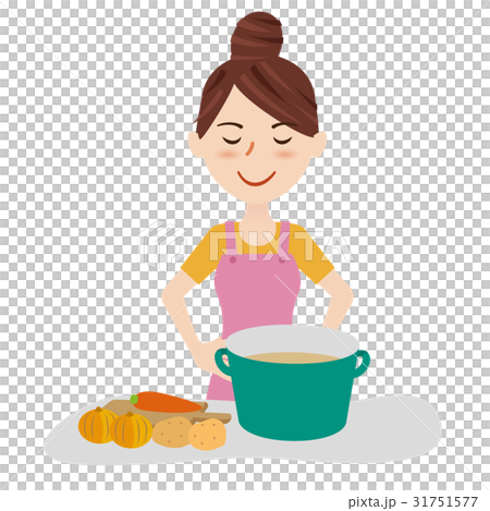 Young housewife kitchen 31751577