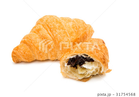 Croissant with chocolate Croissant with chocolate 31754568