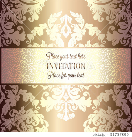 Baroque background with antique ornaments 31757399