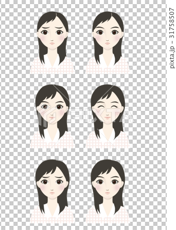 女性 ロングヘア イラスト 女性 ロングヘア イラスト 31758507