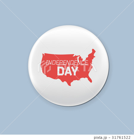 Steel round badge set. Patriotic brooch. 4th of Steel round badge set. Patriotic brooch. 4th of 31761522