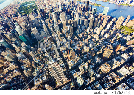 Aerial view of Midtown Manhattan New York City 31762516