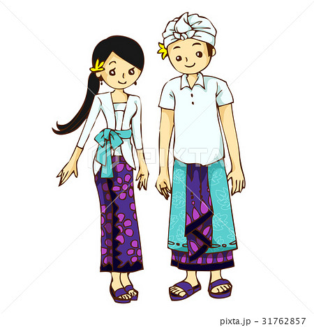 民族衣装 お子様　kebaya クバヤ　インドネシア バリ島 L 1セット