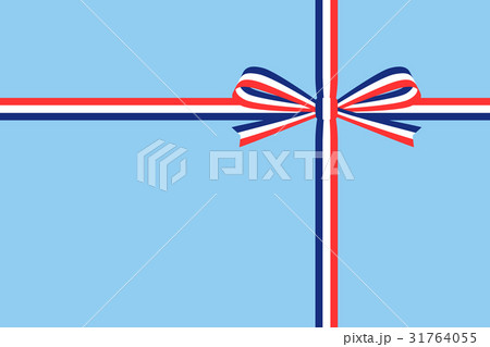 ギフト包装：フランス国旗模様のリボン 31764055