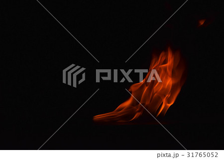 Fire flames on black background 31765052