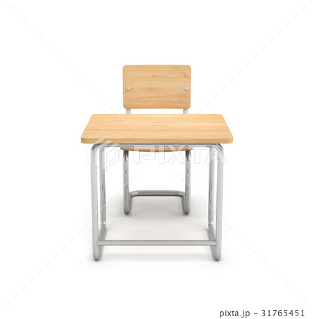 3d rendering of a school desk and chair both are 3d rendering of a school desk and chair both are 31765451