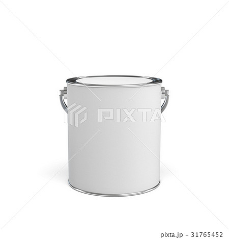 3d rendering of a closed paint bucket isolated on 31765452