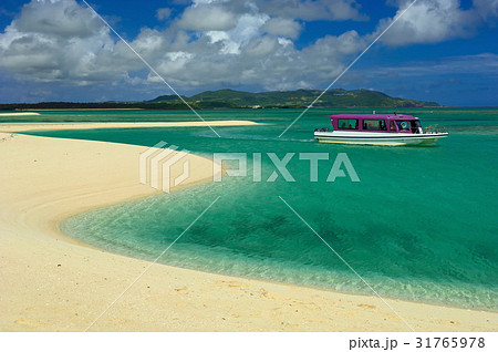 沖縄県島尻郡久米島町　久米島　はての浜　Ｓ字砂州 31765978